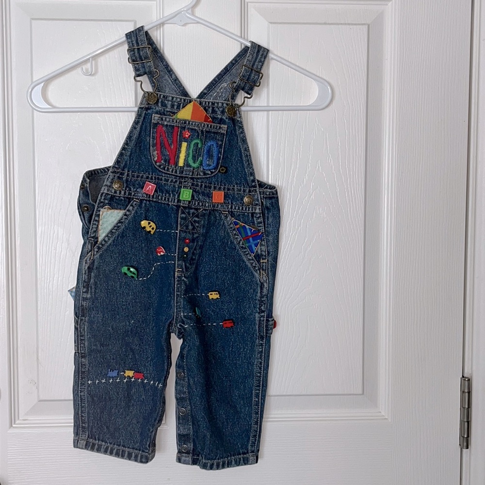 Faded glory  overalls baby boy size6/9 M